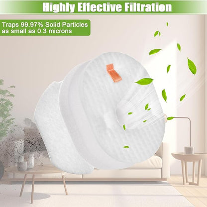 Filter Replacement for Shark Rocket HV301 HV300 HV30126 HV302 HV292 HV305 HV307 UV450 QS301 QS302 CS100 Ultra-Light Corded Stick Vacuum, 12 Foam & Felt & Post Filters, Replace Part #XFFV300