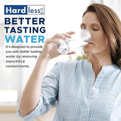 Replacement Cartridge for Hardless NG4 Whole House Water Filter - Designed for Areas with Hard Water, Making It Clean and Filtered, Easy Installation - 6-Month Capacity