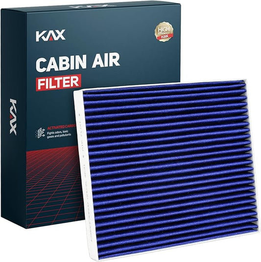 KAX Premium Cabin Air Filter, CF12160 Replacement for Hyundai Kona, Tucson, Sportage, Kona N, Soul, Seltos, Venue, Veloster, Featuring Dual-Stage Carbon Technology