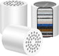 VOXON 3 Pack 36 Stage Shower Filter Replacement Cartridge - Hard Water Purifier Reduces Chlorine & Chemicals, Water Softener for Skin & Hair