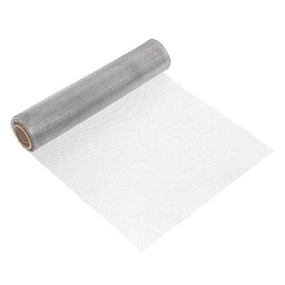 uxcell 12 Mesh 118" x 12" Woven Wire Mesh, 304 Stainless Steel Air Vent Filter Screen, Window Screen Mesh for DIY Projects Vents Cover Filtration Animals Fence