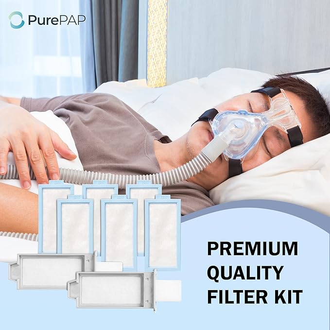 Replacement Compatible with Philips DreamStation 2 Filter - USA Made - Replacement Filters 2 Reusable Pollen Filters 6 Disposable Ultra-Fine Filters Kit Compatible with Dream Station 2 Machine