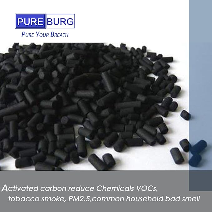 PUREBURG Replacement Filters Compatible with Airthereal Electric Kitchen Waste Composter (R500/R500-V),4-Pack Activated Carbon Air Clean