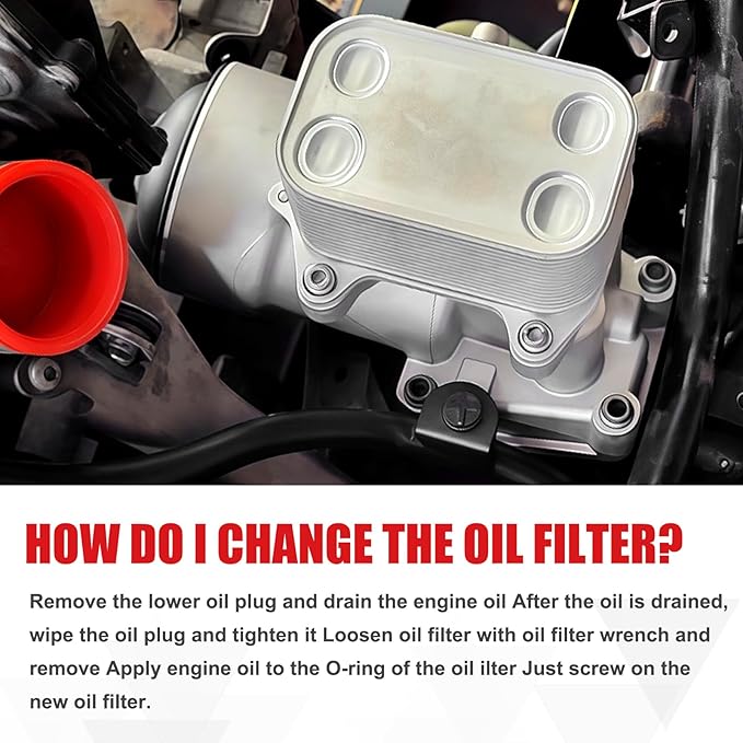Upgraded Aluminum Oil Filter Housing Assembly Fit for VW Amarok Passat 2.0L 2012-2014 A3 Q3 2.0L 2012-2014 Replaces# 03L115389H 03L-115-389-H 03L115389B 03L115389C 03L115389G 03L115389G