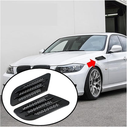 Universal Car Hood Scoop Air Intake Vent Cover Compatible With Golf 4 5 6 7 Compatible For Mazda CX5 Compatible For BMW F10 F30 E90(Carbon look)