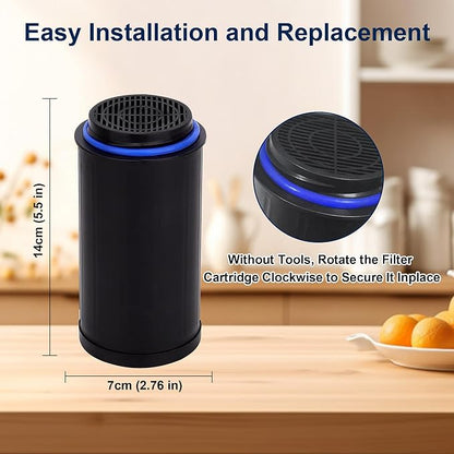 FC-50 Replacement Filters Compatible with Vitamix Foodcycler FC-50, FC-30 Models, Activated Carbon Odor Absorbing Filter, Compost Bin Odor Eliminator for Kitchen (4 Packs)