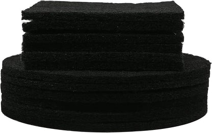 Resinta Compost Bin Filters - 12 Pack Refill Set, Round and Square