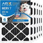 AIRX FILTERS WICKED CLEAN AIR. 20x25x1 Air Filter Odor Eliminator Carbon Filter MERV 7 AC HVAC Furnace Filters 6 Pack