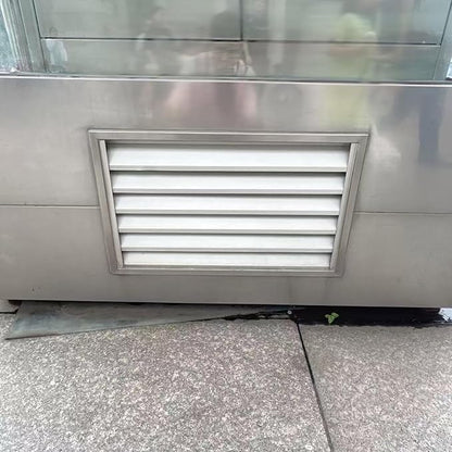 Square Stainless Steel Vent Grille with Removable Filter Mesh, Weatherproof Louver Air Return Vent Cover for Home/Shed/Garage/Roof(11x11in/28x28cm)