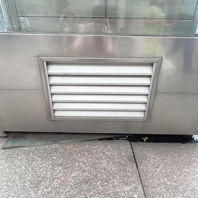 Square Stainless Steel Vent Grille with Removable Filter Mesh, Weatherproof Louver Air Return Vent Cover for Home/Shed/Garage/Roof(13x13in/33x33cm)