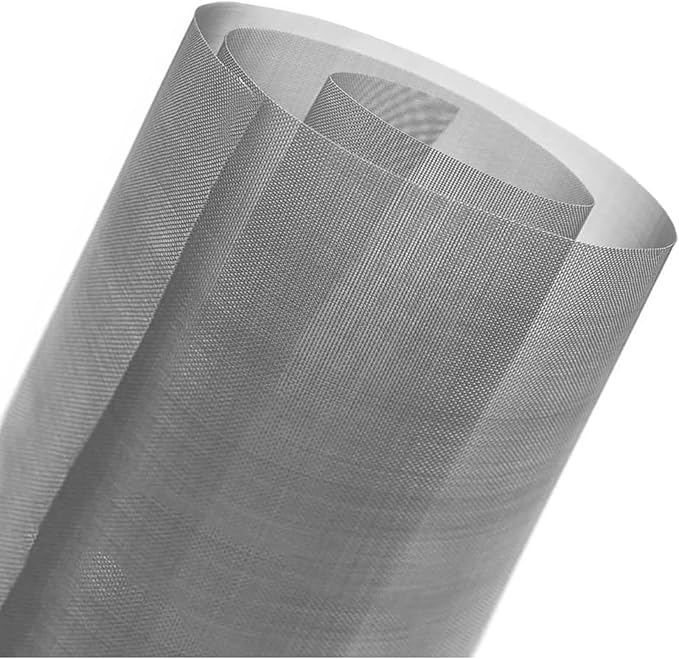 20 Mesh Stainless Steel Woven Wire, High-Density Ventilation Protecting Mesh, Rodent & Pest Proof Screen for Air Vents, Garden Enclosures, Window Screens, HVAC Filters