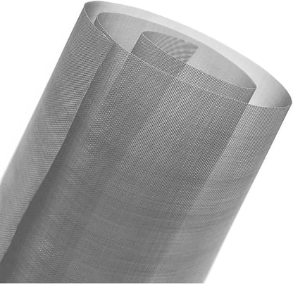 20 Mesh Stainless Steel Woven Wire, High-Density Ventilation Protecting Mesh, Rodent & Pest Proof Screen for Air Vents, Garden Enclosures, Window Screens, HVAC Filters