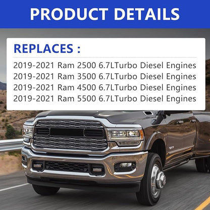 68436631AA and 68157291AA Fuel Filter Water Separator with Seals - Replacement for 2019-2024 Dodge Ram 2500 3500 4500 5500 6.7L Cummins Diesel