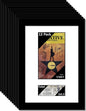 Creative Picture Frames 12Pk11X14-W Black Theatre Frame With White Matting, Holds 5.5X8.5-Inch Media Plus Ticket Including Installed Wall Hanger (Theatre Bill Not Included, Pack Of 12)