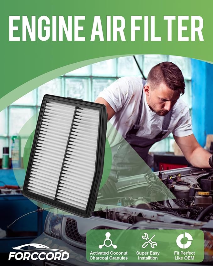 Cabin&Engine Air Filter for Santa Fe Hybrid 1.6L 2021-2026,Sonata Hybrid 2.0L 2020-2026, Tucson Hybrid 1.6L 2022-2026 Replacement HEPA Air Filter 97133L1000 28113L5100 Accessories