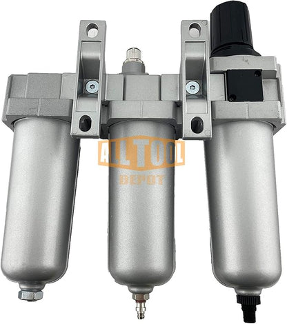 3/4" NPT HEAVY DUTY Industrial Grade Filter Regulator Coalescing Desiccant Dryer System For Compressed Air Lines, Metal Bowls, Great For Paint Spray And Plasma Cutter(AUTO DRAIN)