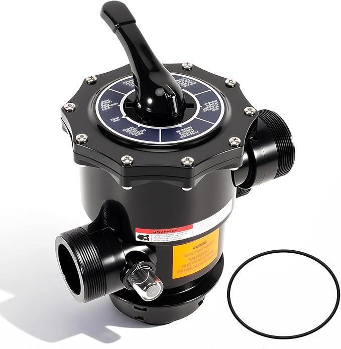 263085 Top Mount Multiport Valve Compatible with Pentair Tagelus Sand Filters,2“ 6-Positions Pool Filter Control Valve