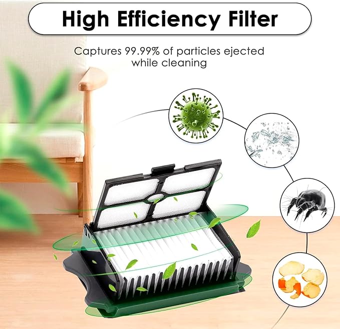 Replacement Brush Roller and HEPA Vacuum Filter Kit Compatible with Tineco Floor ONE S5 & S5 PRO Cordless Wet Dry Vacuum Cleaner Refill Accessories Kit