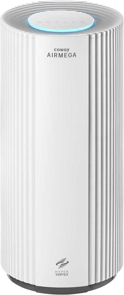 COWAY Air Purifier for Large Room Whole Home Up to 3,285 ft², HEPA Filter for Smoke, Allergen, Pet Dander, Odor, PM(1, 2.5, 10), AQI, Turbo Eco Mode, Energy Star, 3yr Warranty, Airmega 450 White