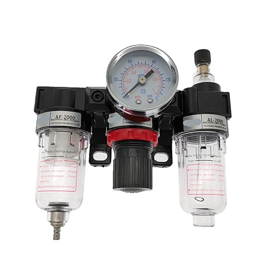 AC2000 Air Gas Treatment Unit Filter Pressure Regulator with Gauge