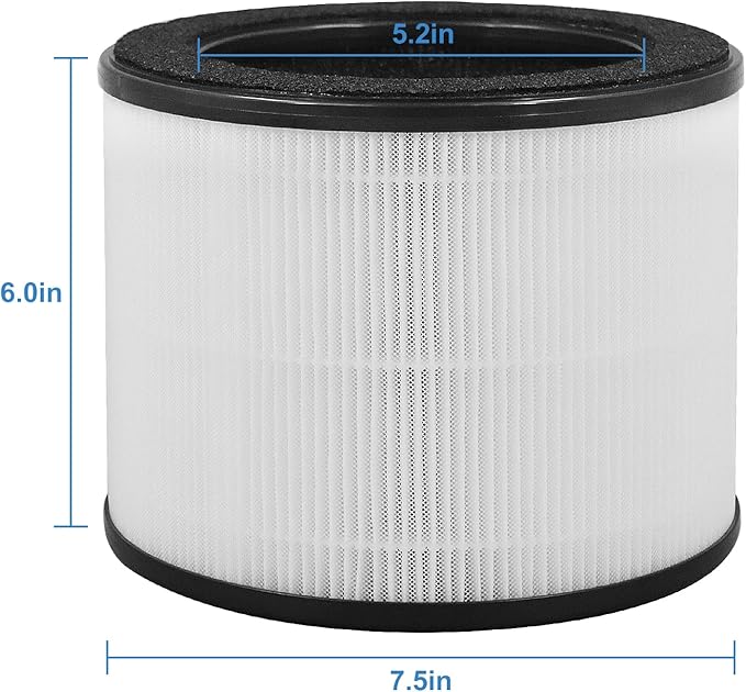 for Coway Airmega 100 Air Purifier True Replacement Filter, White (1 Pack)