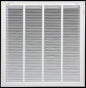 HVAC Premium 26 x 26 Duct Opening Steel Return Air Filter Grille, for 1-inch Filter, Removable Door, Flat Stamped HVAC Vent Cover Grille, Outer Dimensions 28.5 x 28.5