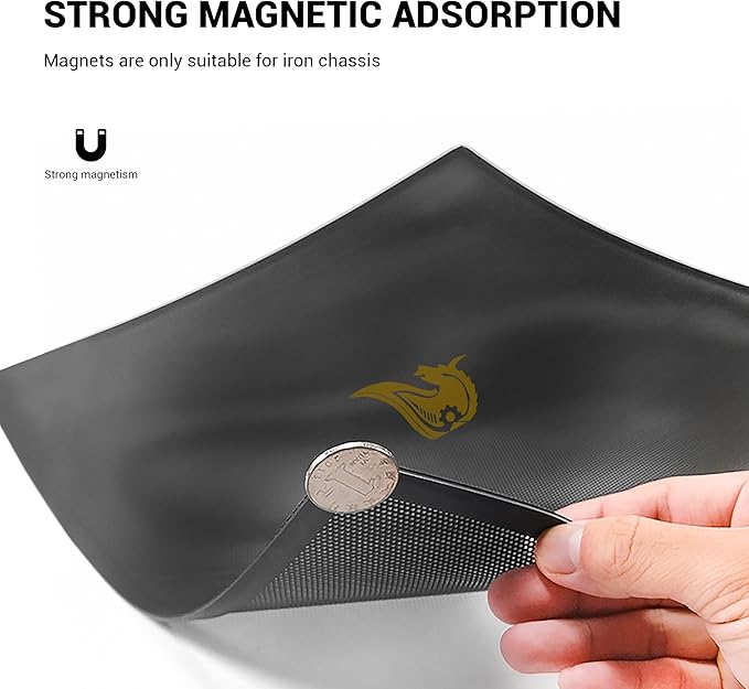 Dust Filter PC 90mm for Computer Cooler/PSU/Routers PVC 50 Mesh, Magnetic Frame PC Fan Dust Mesh Cooler Filter Dustproof Computer Fan Grills (PVC, Gentleman, 90 * 90mm, 5pcs, Black)
