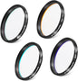 Astromania Deluxe Telescope LRGB 2 Inch Filter Set - Planet Colour Filters for Use with Monochrome CCD Cameras - Give Stunning and Excellent Astrophotographic Results