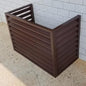 Multifunctional Aluminum Shutter Privacy Fence, Mini Split Cover for External Units, freestanding Enclosure to Cover Garbage Or Units, Noise Reduction, Suitable for Garden, Balcony, Outdoor ( Color :