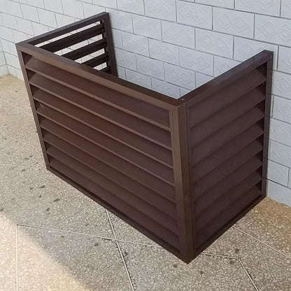 Multifunctional Aluminum Shutter Privacy Fence, Mini Split Cover for External Units, freestanding Enclosure to Cover Garbage Or Units, Noise Reduction, Suitable for Garden, Balcony, Outdoor ( Color :