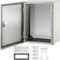 VEVOR NEMA Steel Enclosure, 16 x 12 x 8'' NEMA 4X Steel Electrical Box, IP66 Waterproof & Dustproof, Outdoor/Indoor Electrical Junction Box, with Mounting Plate