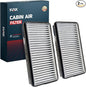 KAX Cabin Air Filter, CF10136 Replacement for Silhouette, Relay, Montana, Aztek, Venture, Uplander, Terraza, Rendezvous, w/Activated Carbon Passenger Compartment Air Filter, Fits Like OEM