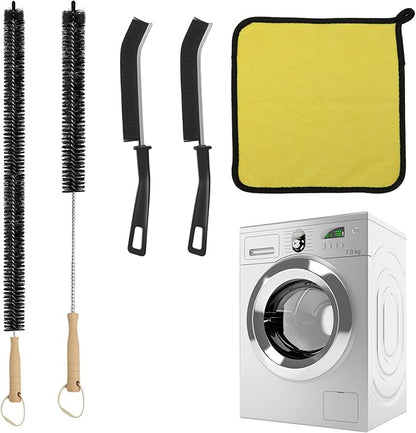 Dryer Vent Cleaner Kit 5 Pack for Fire Prevention-Home Essentials Long Flexible Dryer Vent Brush for Lint Trap-Multipurpose Household Cleaning Tools