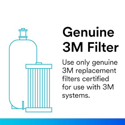3M Water Filtration Replacement Cartridge for Commercial Ice Maker Machine HF20-S for High Flow Serie ICE120-S, Reduce Sediment, Microplastics, Chlorine Taste and Odor, Cyst, Inhibit Scale (Pack of 2)