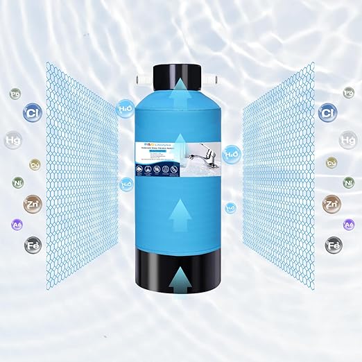 H&G Lifestyles Under Sink Water Filter System,Reduces PFAS, PFOA/PFOS, Lead, Chlorine, Bad Taste & Odor,with NSF 42/53 KDF GAC,with 3/8" Quick Connection Easy Installation,300,000 Gallons