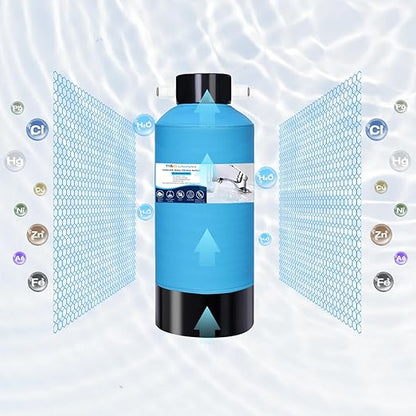 H&G Lifestyles Under Sink Water Filter System,Reduces PFAS, PFOA/PFOS, Lead, Chlorine, Bad Taste & Odor,with NSF 42/53 KDF GAC,with 3/8" Quick Connection Easy Installation,300,000 Gallons