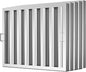 Stainless Steel Commercial Kitchen Hood Filter 24.5W x 19.5H Inch Range Hood Baffle for Grease Rated Commercial Kitchen Exhaust Hood 7 Grooves Hood Filter (5 Pack)