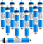APPLIED MEMBRANES INC. 50 GPD Reverse Osmosis Membrane | RO Membrane Water Filter Replacement for Reverse Osmosis Water Filtration System | 1.8" x 12" Universal Compatibility, Pack of 10