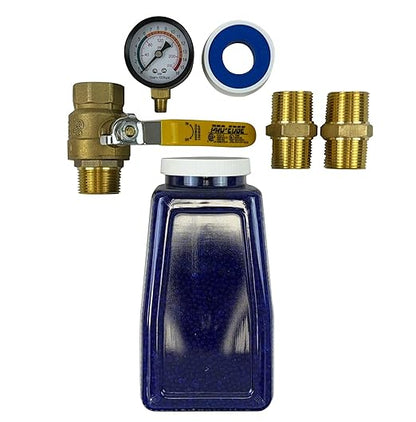 1/2" NPT Industrial (2-Stage) Coalescing Filter Removes Oil, Moisture Vapor Aerosols and in Line Desiccant Bead Air Dryer for Compressed Air Lines