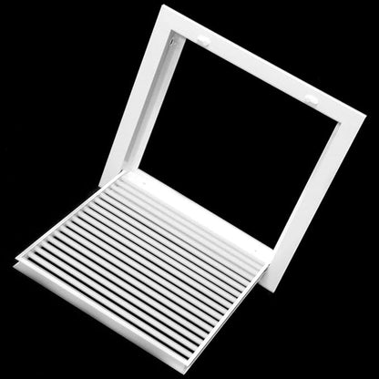 16" X 20" Aluminum Return Filter Grille for 1" Filter - Easy Airflow - Linear Bar Grilles [Outer Dimensions: 18.5w X 22.5h]