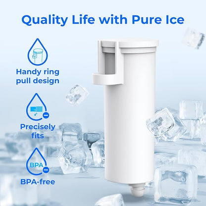 Waterdrop Replacement for GE® Profile Opal Nugget Ice Maker Water Filter, P4INKFILTR, with Ring Pull, NSF 42&372 Certified, BPA-Free, 3 Counts