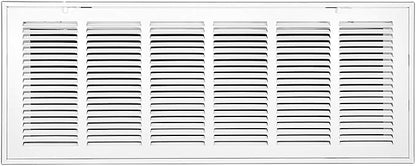 Venti Air 30" X 10" Steel Return Air Filter Grille - Removable Face/Door for 1 inch filters - HVAC Duct Cover Grill (2-3 Business Day Delivery) [Outer Dimension: 32.5"W X 12.5" H]