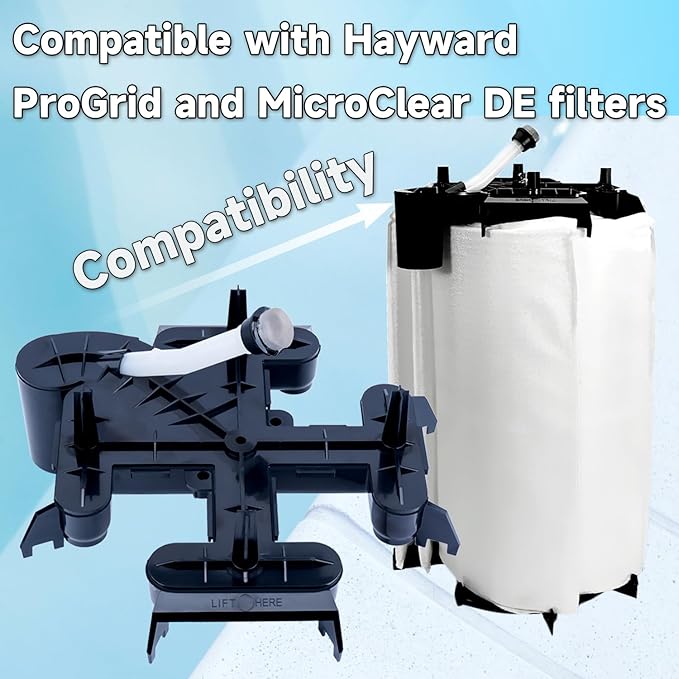 DE Filter Manifold DEX2400C Compatible with Hayward Pro-Grid and Micro-Clear DE Filters, Manifold Top Parts with Air Relief