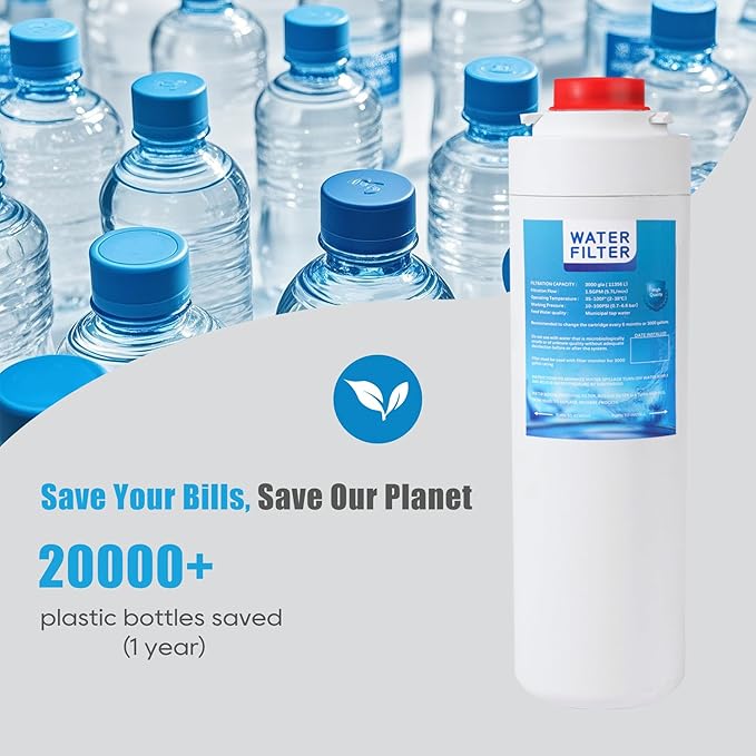 Water Filter 51300, Compatible with Bottle Stations Filter 51300 ERF750 EWF3000 (No Chip 4-Pack)