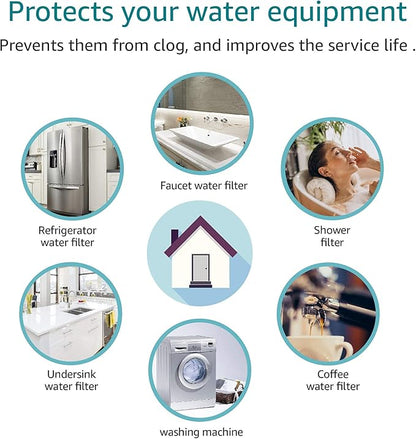 AQUA CREST AP110 Whole House Water Filter, Sediment Filter, 5 Micron, Replacement for 3M® Aqua-Pure AP110, Culligan® P5, APEC, GE FXUSC, Whirlpool®, Any 10" x 2.5" Home Water Filter, Pack of 10