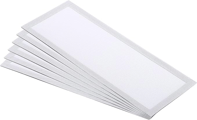 PATIKIL 4"x10" Magnetic Vent Cover, 6 Pack Floor Wall Air Registers Cover Strong Magnet Vent Screen Mesh for Blocking Hair Dust Debris, White