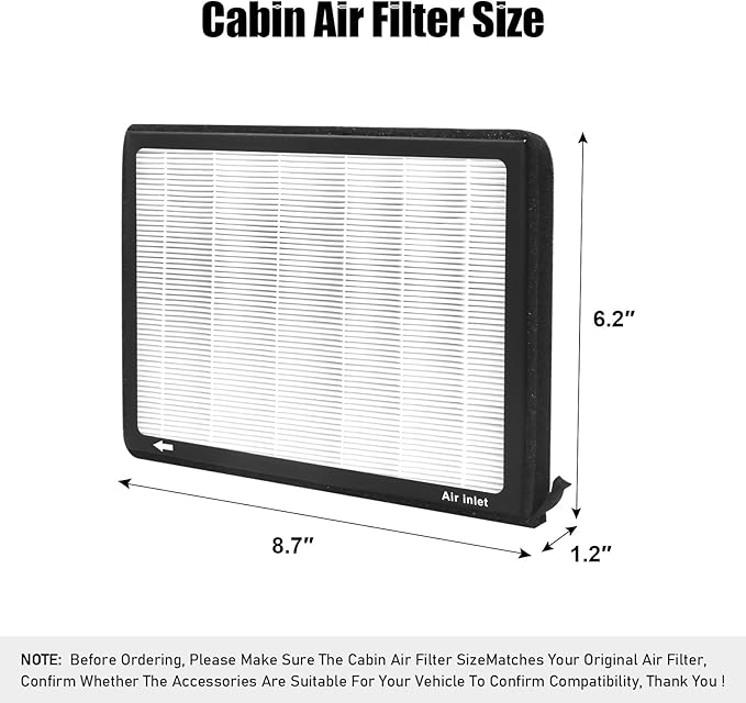 CF11810,Cabin Air Filter with activated carbon particle for Jeep,2017-2023 Compass,2015-2023 Renegade.Dodge,2023 Hornet.Fiat,2014-2020 500L,2016-2023 500X.68212070AA,68267921AA,68338536AA.