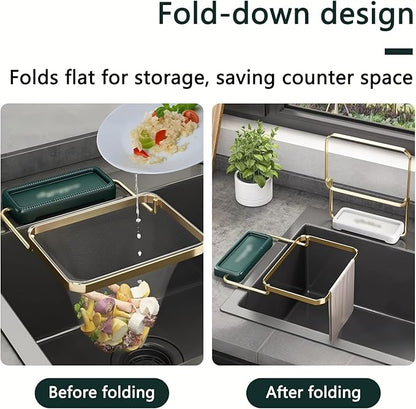 50Pcs Kitchen Residue Mesh Bag Sink Strainer Collapsible Food Catcher Square Bracket Corner Hanging Drain Basket Filter Screen Holder for Waste White 2pcs