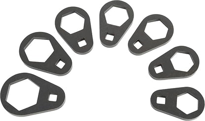 OEMTOOLS 87165 7 Piece 3/8” Drive Offset Oil Filter Socket Removal Set, Green and Black Oil Filter Removal Tool Set, Oil Change Tools for Mechanics