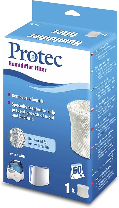 ProTec Humidifier Replacement, Multi, 1 Count – Designed for Vicks Cool Mist Humidifiers and Other Models (Pack of 2)